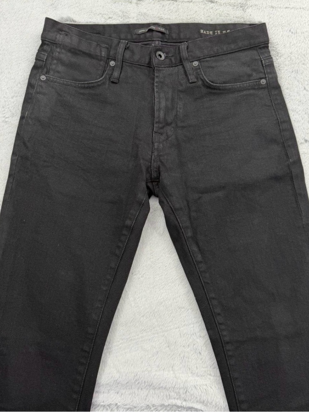 John Varvatos Slim Straight Black Jeans
